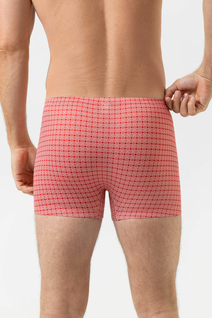 Mey Shorty Coral Grid Heren 2120205 1764 coral island 5/M
