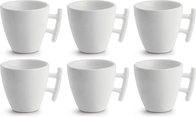 BonBistro Koffiekop Yong Squito 170 ml - Wit - 6 stuks