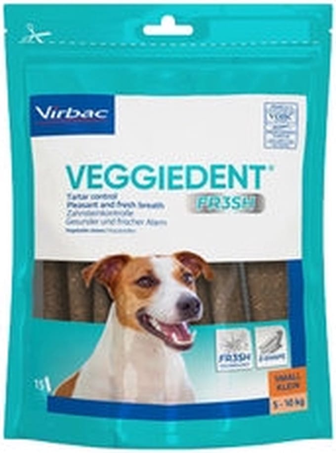 VeggieDent FR3SH Kauwstrips 5 tot 10 kg. - 15 stuks