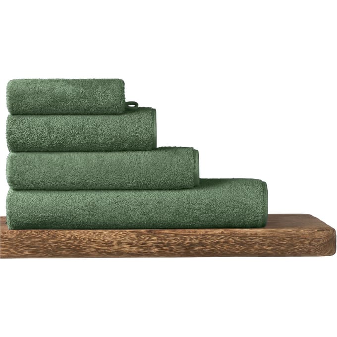 Handdoek Milano 50x100 donkergroen - SCHIESSER Home 50*100