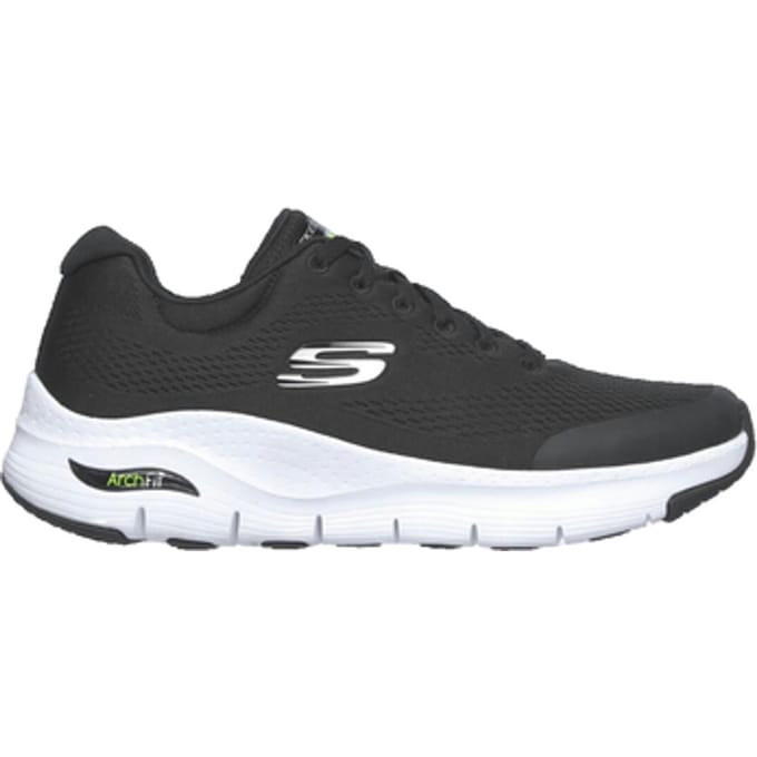 Skechers Arch Fit Heren Sneakers - Black/White