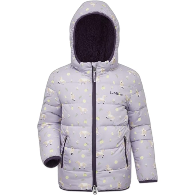 Geprinte kinderdonsjack met capuchon LeMieux Lilo