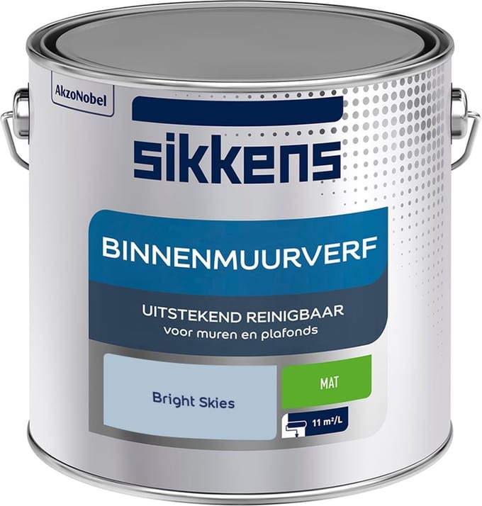 Sikkens - Binnenmuurverf Mat - Bright Skies - Mengverf - 2,5 L