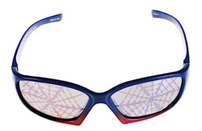 Marvel Kinderzonnebril Junior 15 X 4 Cm Polycarbonaat Blauw/rood
