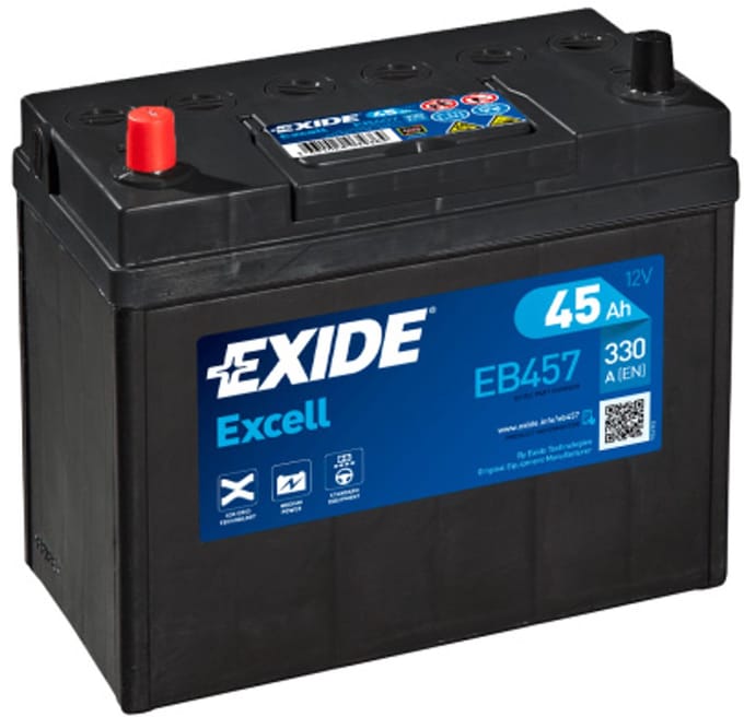 Exide Excell 12V 45Ah - Loodzuur - Startaccu - EB457