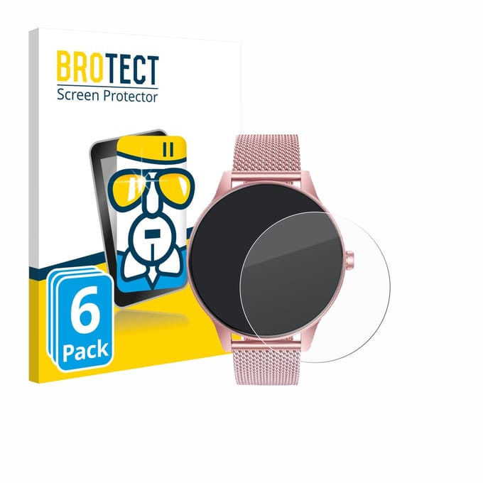 Screenprotector 6 Stuks voor TAOLOON Smartwatch 1.27" Beschermglas transparant
