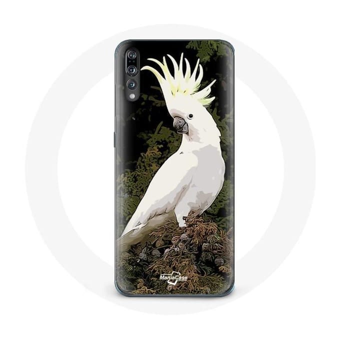 Coque - Huawei - P20 - Blanc - Cacatoes Perroquets - Souple blanc