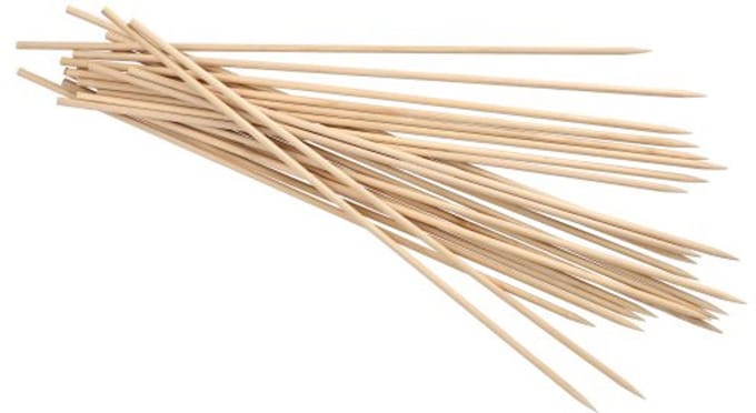 200 Sjasliekstokjes, hout pure Ø 5 mm · 40 cm