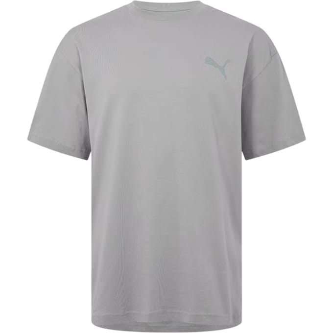 Puma Heren Elevated Crew Neck Regular T-shirt (Beton)