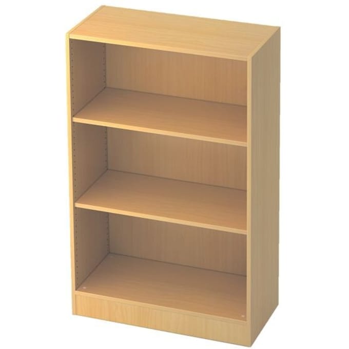 TARVIS boekenkast, B 800 x T 400 x H 1270 mm, 3 OH, beukendecor