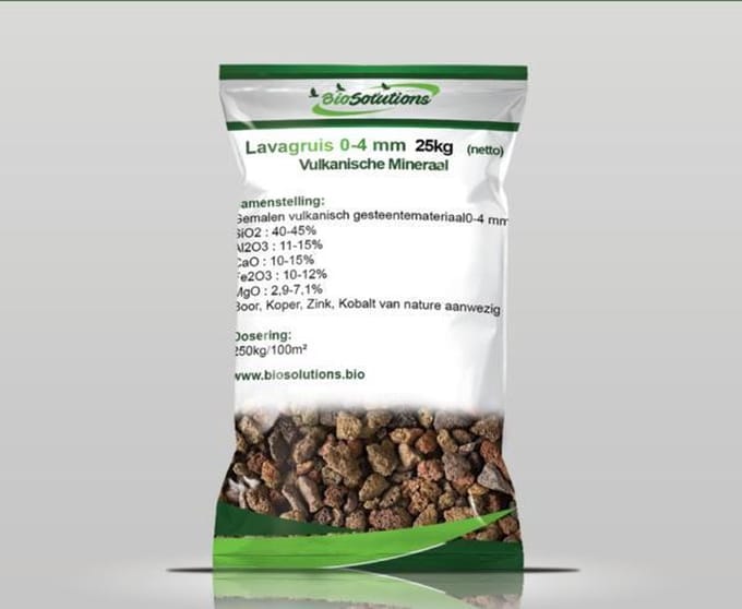 Lavagruis - 25 kg - Grof lavameel - Kleigrond verbeteren - Bodemverbeteraar - Grondverbeteraar - Zorgt voor Drainage