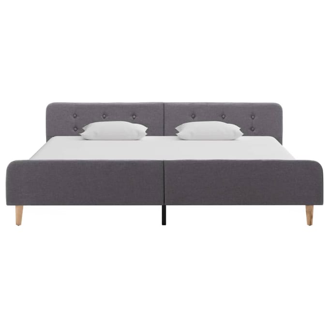 vidaXL - Bedframe - stof - lichtgrijs - 180x200 - cm