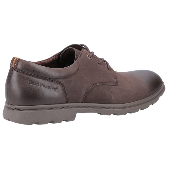 Hush Puppies Heren Trevor leren Oxfords (Bruin)