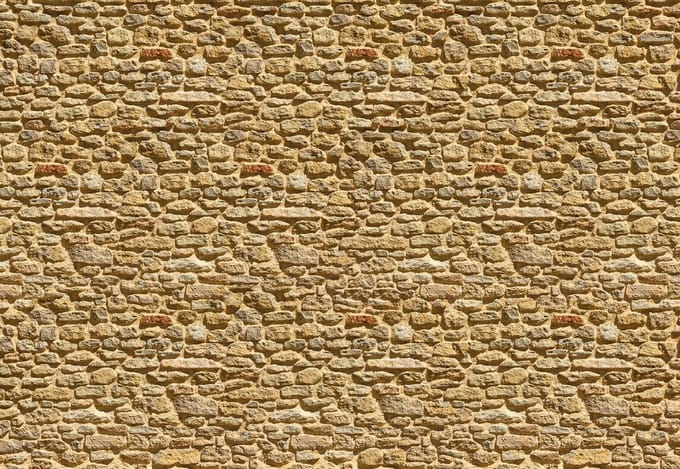 Fotobehang Stone Wall | XL - 208cm x 146cm | 130g/m2 Vlies