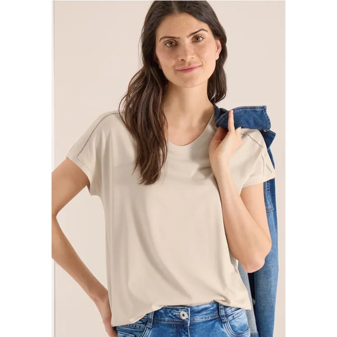 Dames-T-shirt Cecil Lace Shoulder