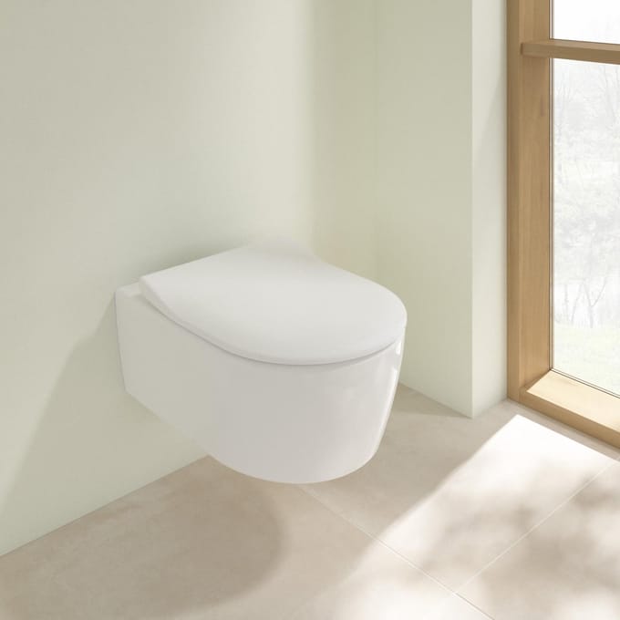 Villeroy & Boch Avento pack wandcloset - directflush met zitting - softclose en quickrelease ceramic+ wit
