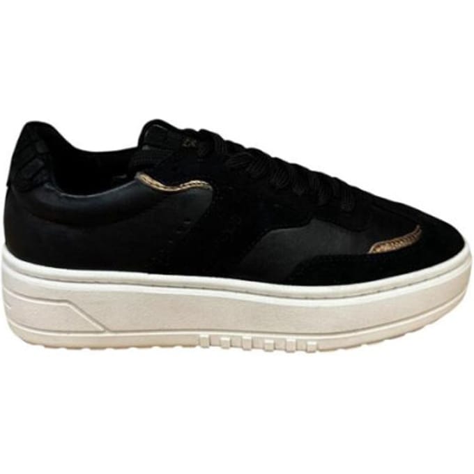 Haboob Anemone Sneakers - Leer - Dames - Zwart - Maat 42