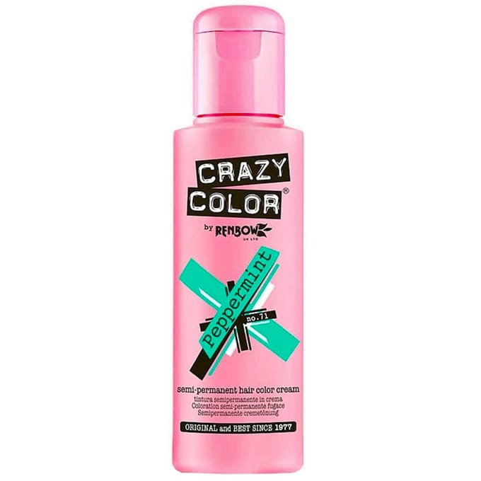 Crazy Color Semi-Permanent Hair Color Cream 71 Peppermint 100ml