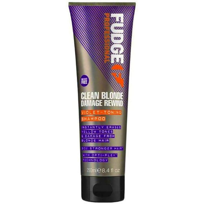Fudge Clean Blonde Damage Rewind Violet Shampoo - Zilvershampoo - 250 ml