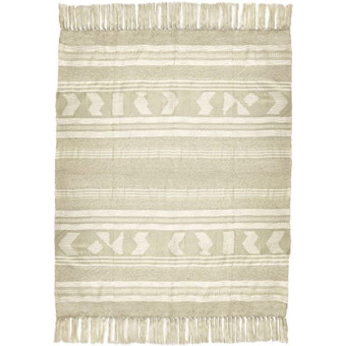 Plaids, deken Malagoon Craft offwhite throw (NEW)