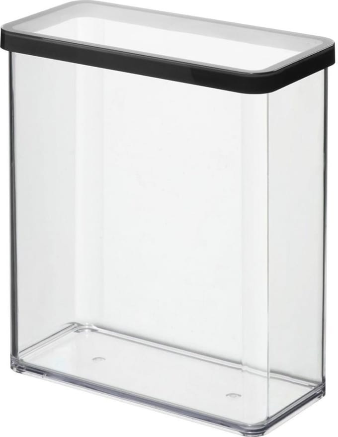 Rotho LOFT Bewaardoos 20x10x21 cm 3.2L Zwart/Transparant