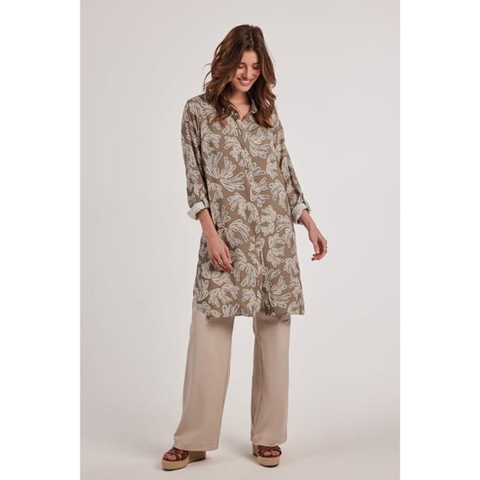 DIDI Dames Tunic Delfine Taupe Cocktail print maat 40
