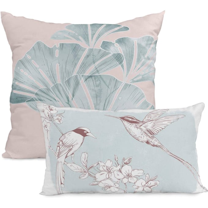 Set van 2 kussenhoezen Chinoiserie Birds | Happy Friday