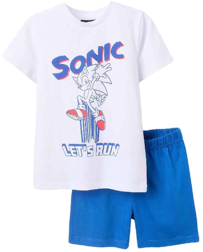 Zippy 3107145801 Korte Mouw Pyjama Wit,Blauw 9-10 Years Jongen