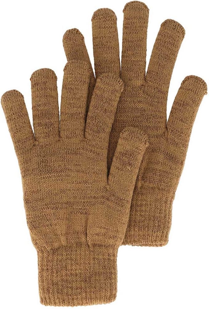 Sarlini Dames Handschoenen Glitter Camel | Maat