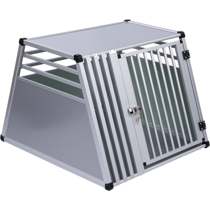 L: L 92 x B 80 x H 65 cm - Hondenbench Auto AluRide