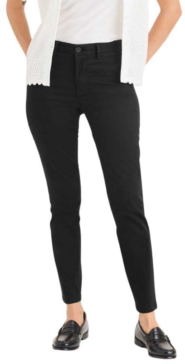 Dockers Weekend Skinny Chino Broek Zwart 28 / Long Vrouw