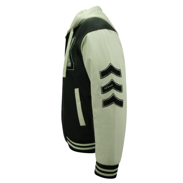 Heren Oversized College jassen met Capuchon - 8630 - Zwart