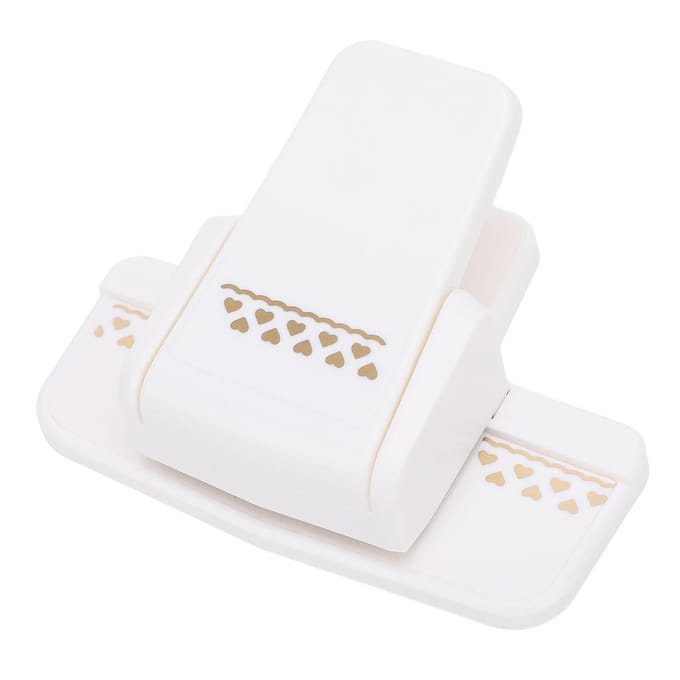 Randpons Leuke Embossing Patroon Gatponser voor 120-220g Knutselpapier Scrapbooking Bruiloft white
