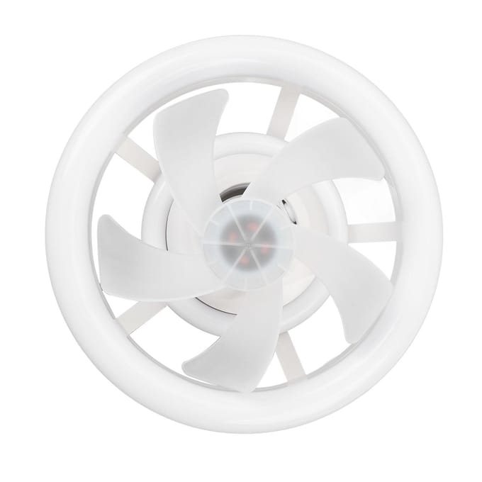 LED Plafondventilatorlamp Instelbare Helderheid 3 Kleuren Dimbaar Multifunctioneel Slimme Elektrische Ventilator white