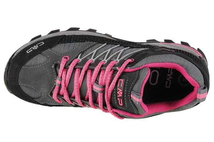CMP Rigel Low Wandelschoenen - Maat 42 - Vrouwen - grijs/zwart/roze