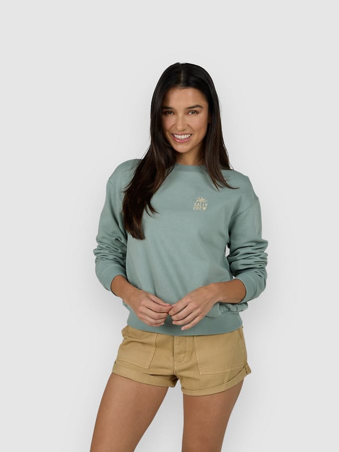 Salty Crew Island Time Crew Sweater groen