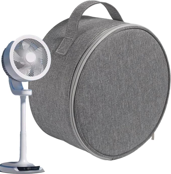 Draagbare Ventilator Tas - Ventilator Hoes - Outdoor Reizen - Geavanceerde Verwerking - 23x13cm - Grijs