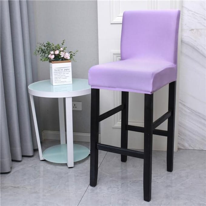 Housse de tabouret de Bar élastique imprimée, pour café, salle à manger, tissu Simple extensible, dossier bas, housse de siège de tabouret de Bar court, housses de chaise décoratives 1 piece