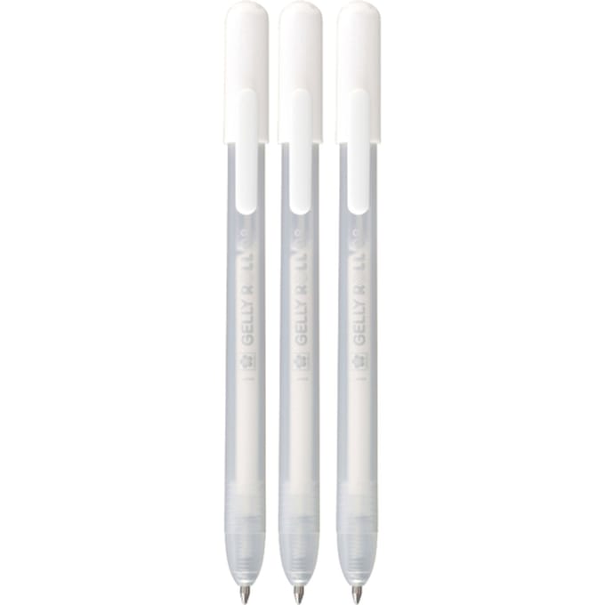 Gelschrijver Sakura Gelly Roll Classic 08 klikfunctie set à 3  wit