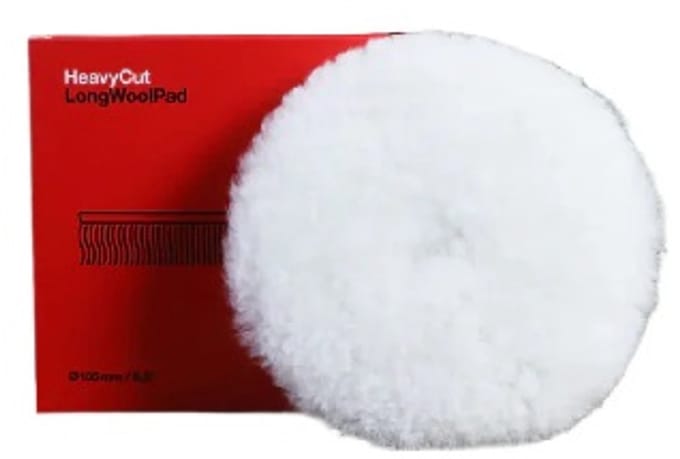 KOCH CHEMIE HEAVY CUT LANGE WOL POLIJST PAD 80MM
