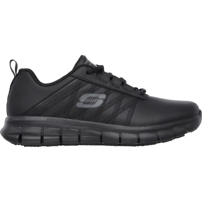 Skechers dameswerksneaker Work SURE TRACK ERATH - II BLK Zwart