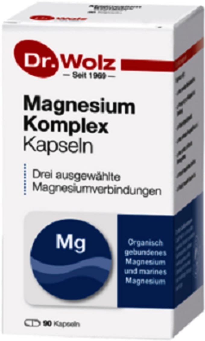 Dr. Wolz - Magnesium Complex - 3 types Citraat Bisglycinaat en Marine - Organisch gebonden