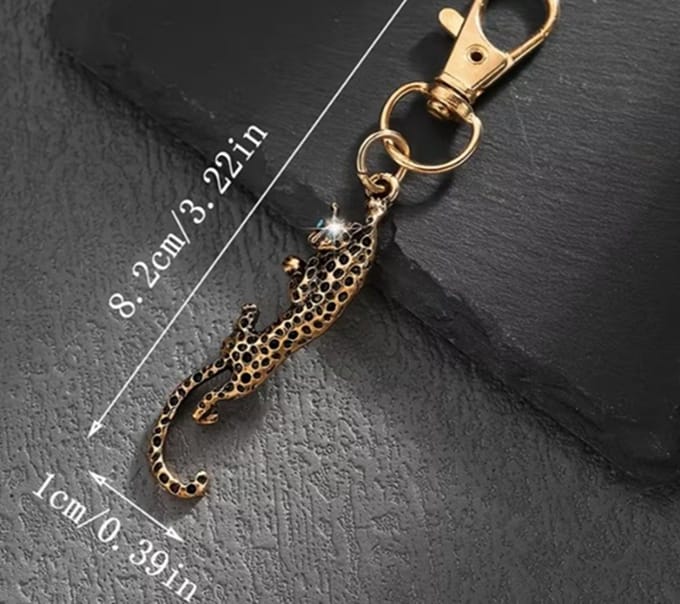 Bagcharm - sleutelhanger - tashanger - cadeau - tijger - panter - dier - kado idee mam