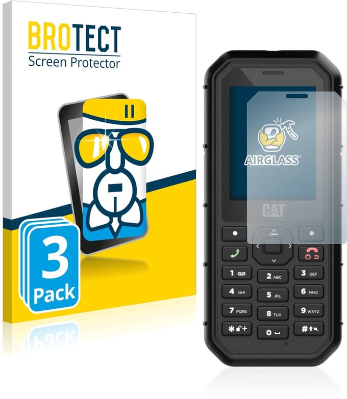 Screenprotector 3 Stuks voor Caterpillar Cat B26 Beschermglas transparant