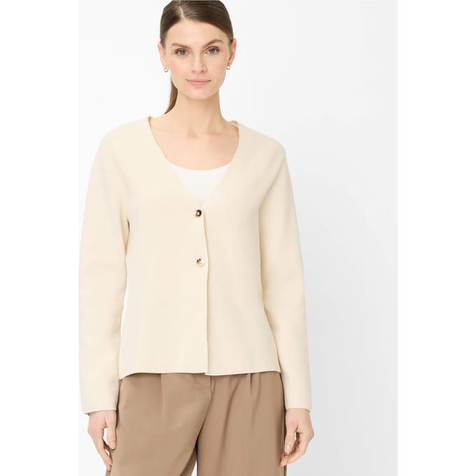 Brax Dames Vest  Style AMANDA dark ecru, lichtbeige, maat 40