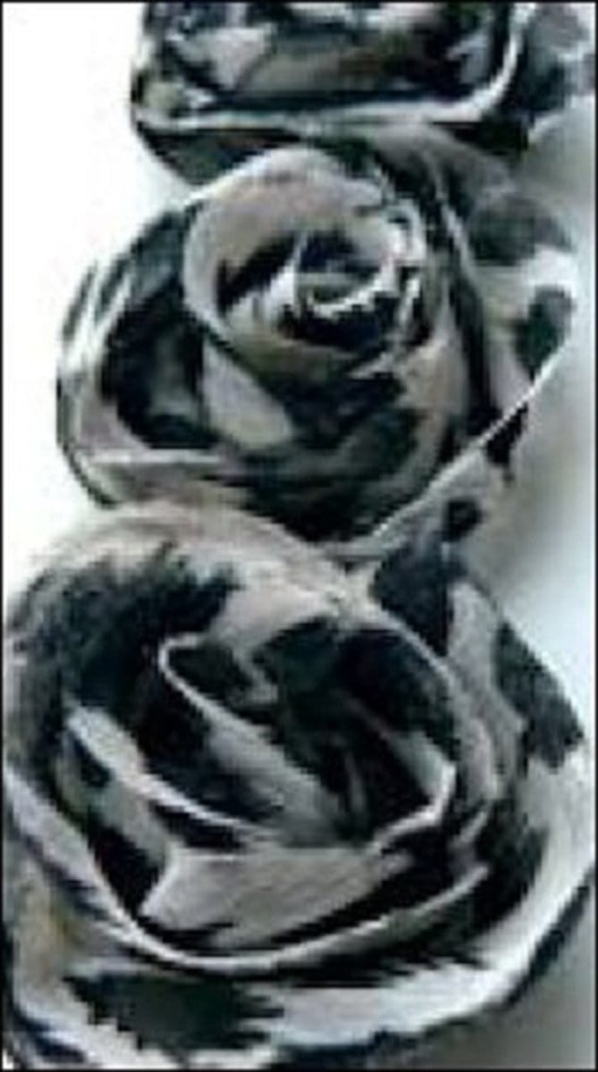 Marianne Design - Flower Ribbon: Ivory, black, grey - FR1104