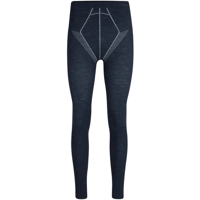FALKE Wool-Tech Long Tights sneldrogend wol functioneel lang functioneel ondergoed heren blauw - maat S