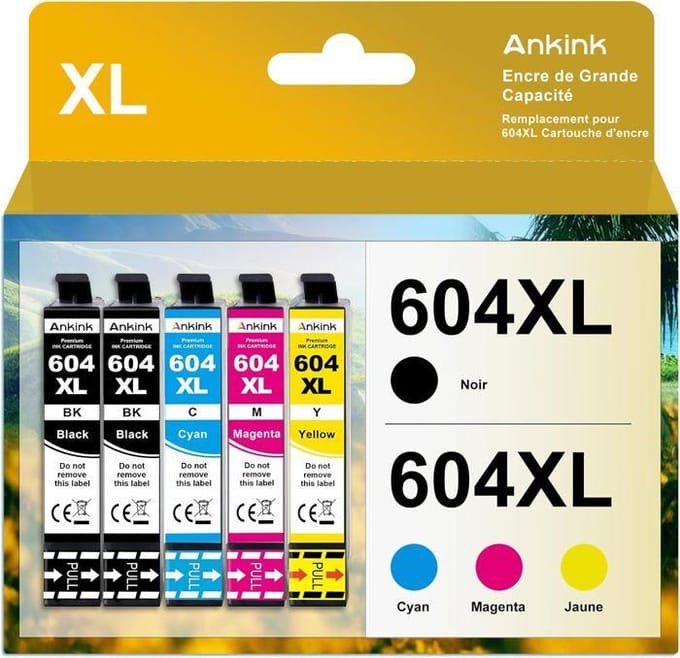 Cartouche d'Encre Compatible - Epson - 604XL - Noir - Imprimantes XP-2200/3200/4200 - Jet d'encre