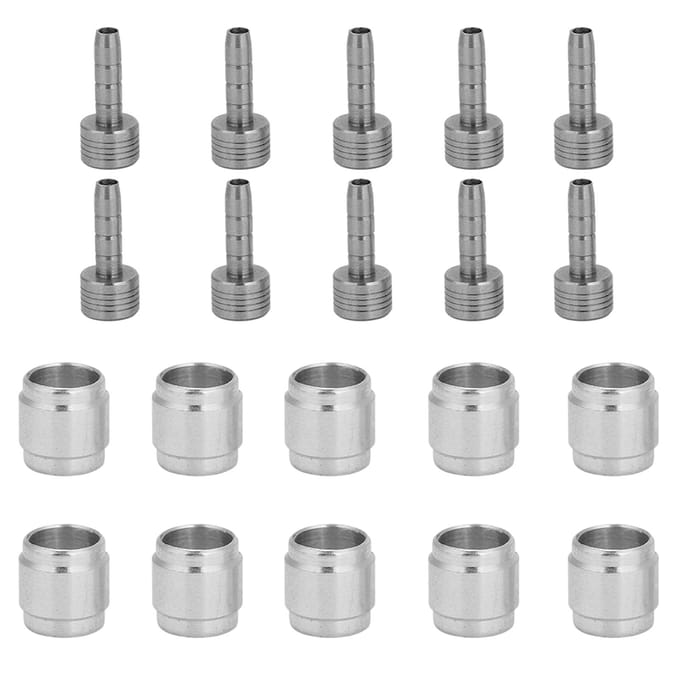 10 Set Hydraulische Schijfrem Slang Olijf Connector Inzetstuk voor AVID SRAM Vervangingsonderdeel white