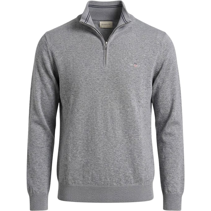 Gant Shield Classic Half-Zip Sweater Heren - Maat M